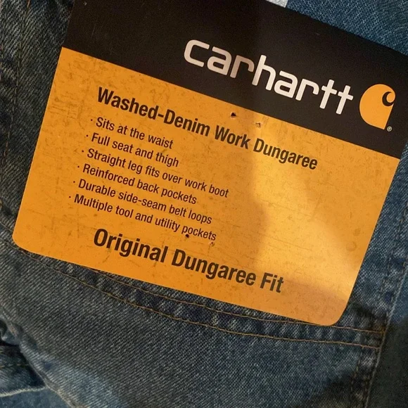 Carhartt original work dungaree jeans - BRAND NEW - Picture 5 of 5